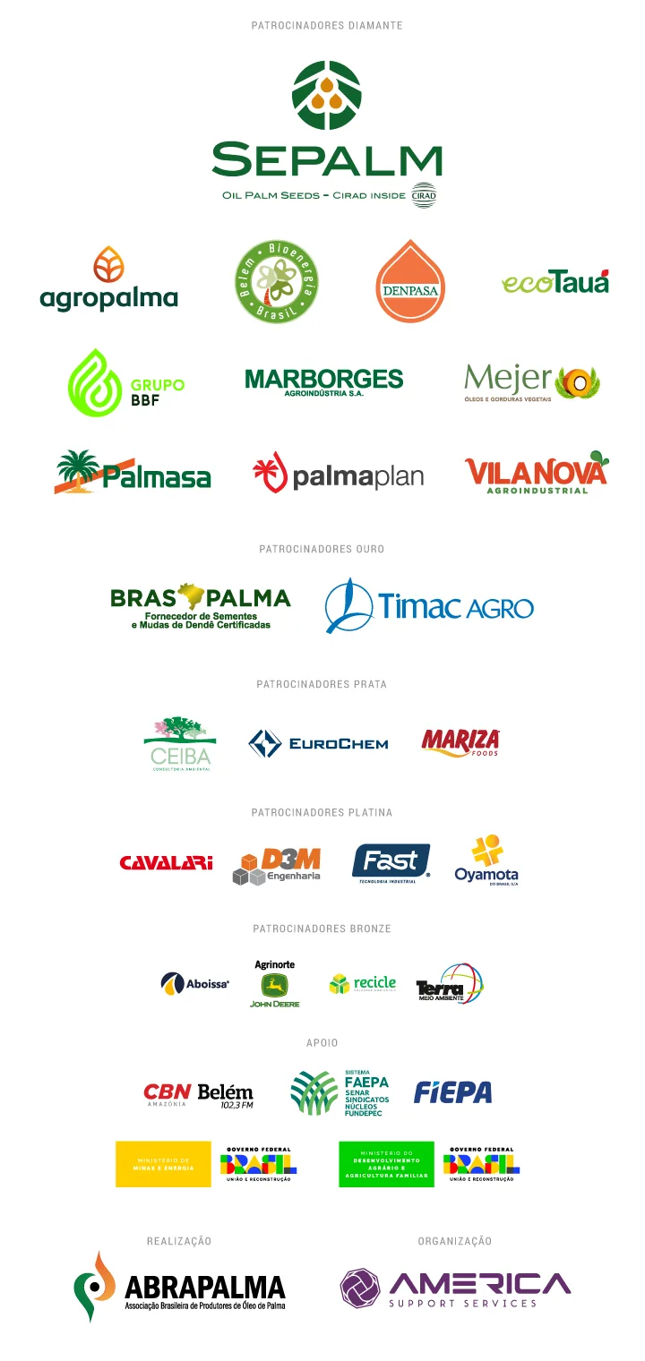 Patrocinadores do evento Palmacon