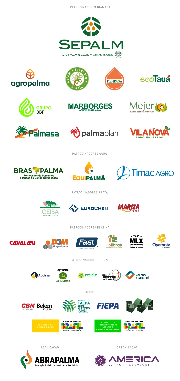 Patrocinadores do evento Palmacon